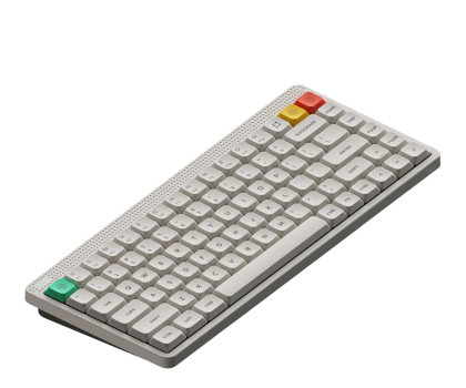 Klawiatura NuPhy Node 75 Low / Lunar White / Blush nano
